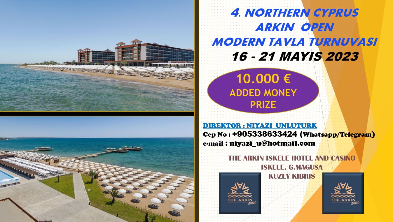 4.Kuzey Kıbrıs Arkın Açık Tavla Şampiyonası